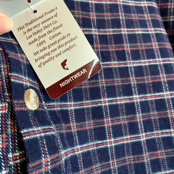 NWT Lee Valley Ireland Plaid Nightshirt Medium - Picture 4 of 5